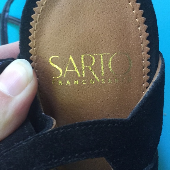 Black FrancoSarto laceupheels - Picture 6 of 8